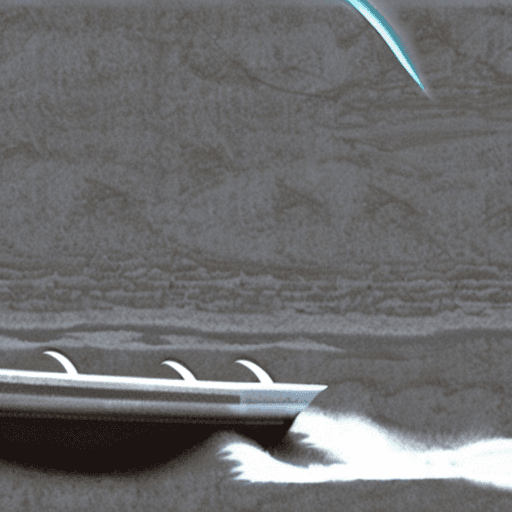 AI generated: A boat on the moon