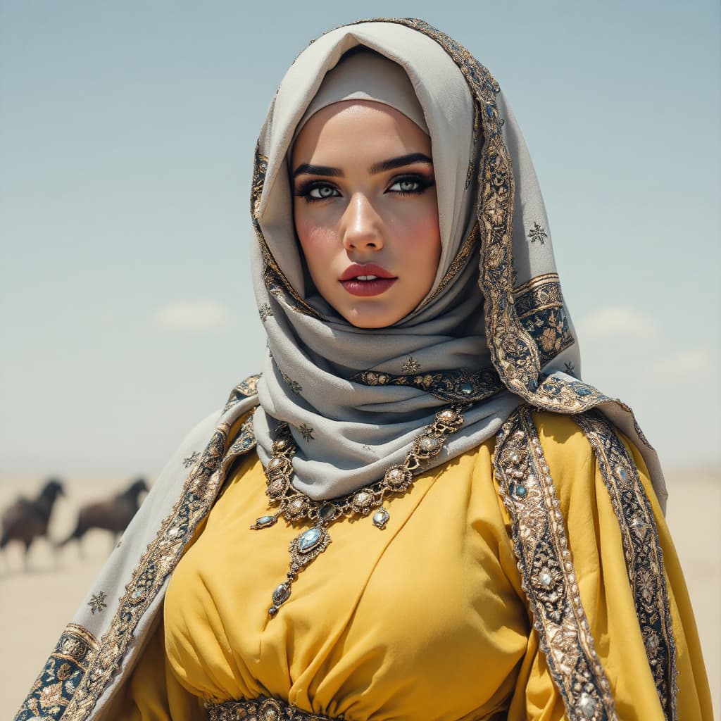 AI generated: Kuwaiti hijabi with giant tits 