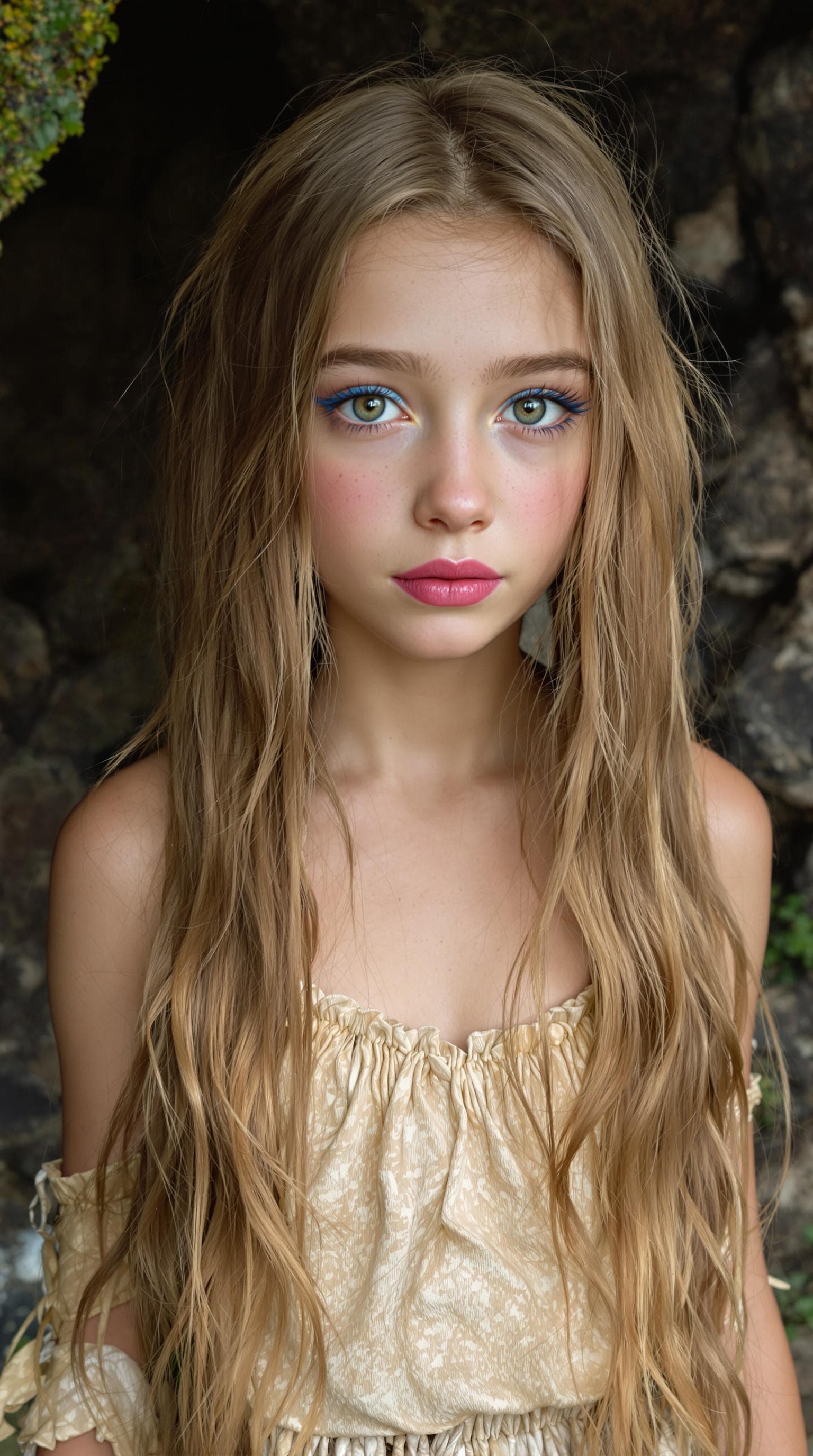 AI generated: a professional photo of a exceptionally beautiful girl in the world, (age 11) (futuristic),(masterpi...