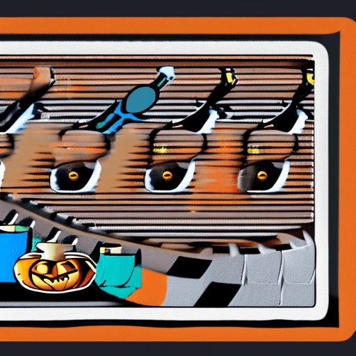 AI generated: minimalistic "bigsmoke" vape shop sticker in Halloween colors. full hd