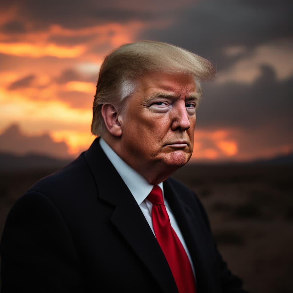 AI generated: donald trump photography