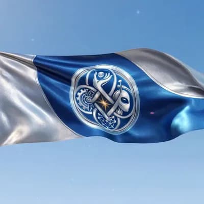 AI generated video: Create an Animation promo. 

From the Astralis Statstellate Flag blowing in the wind.

Rising to spa...