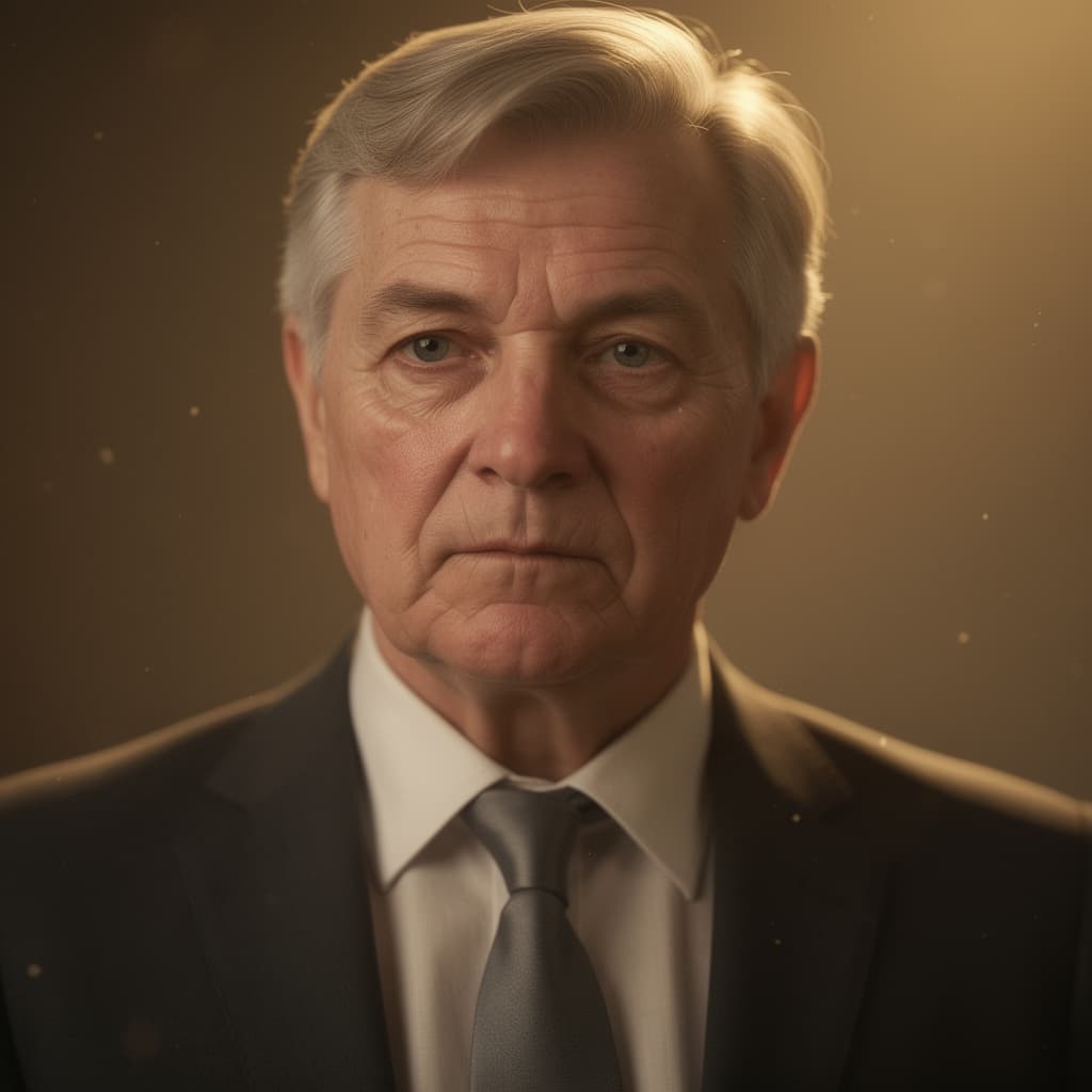 AI generated: A cinematic close-up portrait of the same person aging backwards through time. Start with a 70-year-...