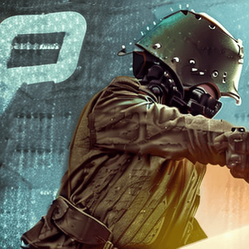 AI generated: a knight held up an arm and a gun, in the style of post-apocalyptic futurism, dramatic lighting effe...