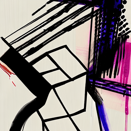 AI generated: aesthetic, painterly style, modern ink, Asian girl, sensual, sultry,  expressive pose, urbanpunk, ab...