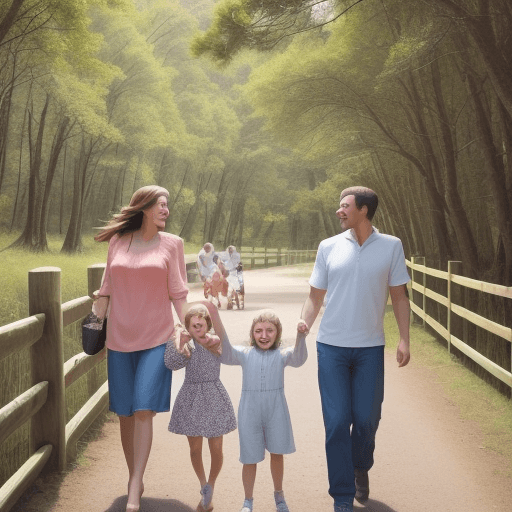 AI generated: Enjoy a weekend away with your family