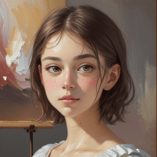 AI generated: soft impressionist impasto brush strokes perfect composition, perfect face, rim ligthing, character ...