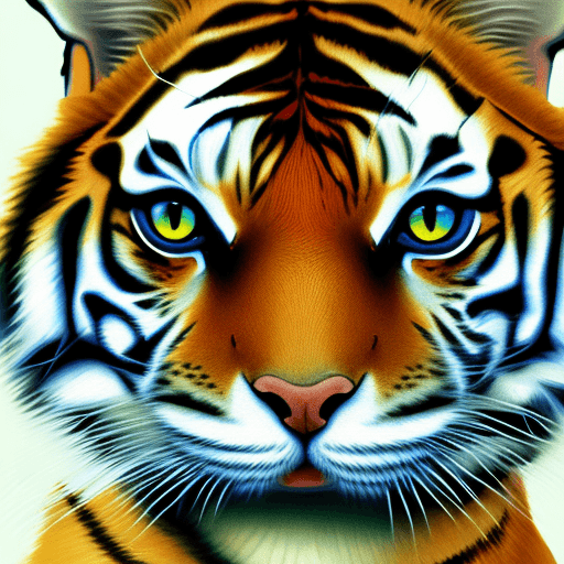 AI generated: Orange tabby, tiger striped, white legs, green eyes, blue collar, pencil drawing, digital graphics
