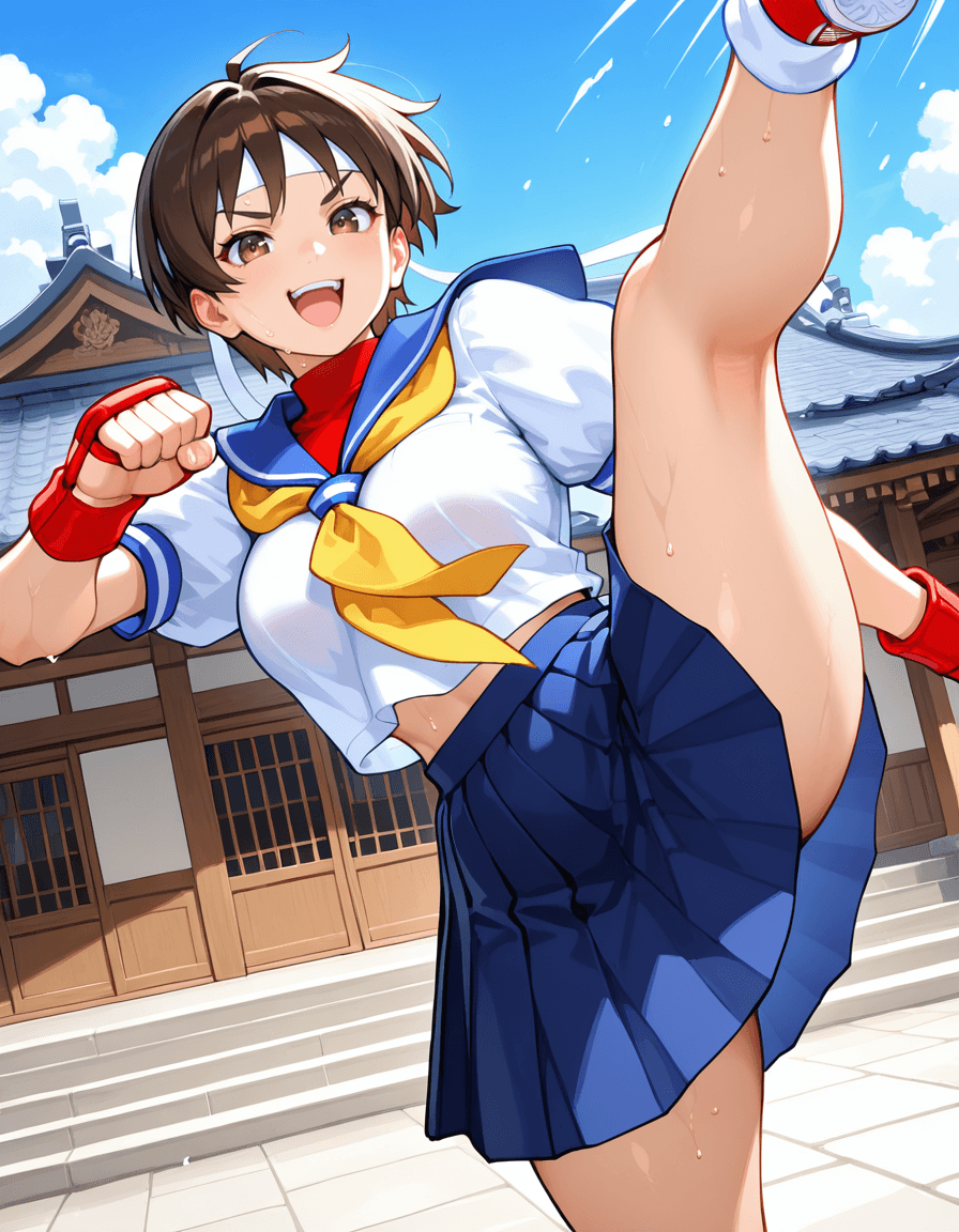 Kasugano Sakura 春日野さくら | Street Fighter Alpha 2 ストリートファイターZERO2