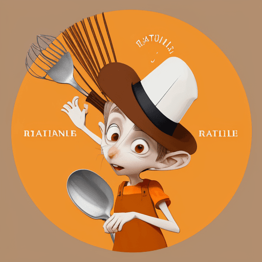 AI generated: "Create a minimalist clothing design inspired by the animated film 'Ratatouille.' The design should ...