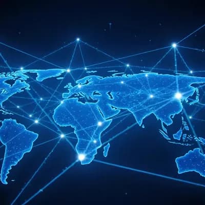 AI generated video: Global Gateway 
       Services 