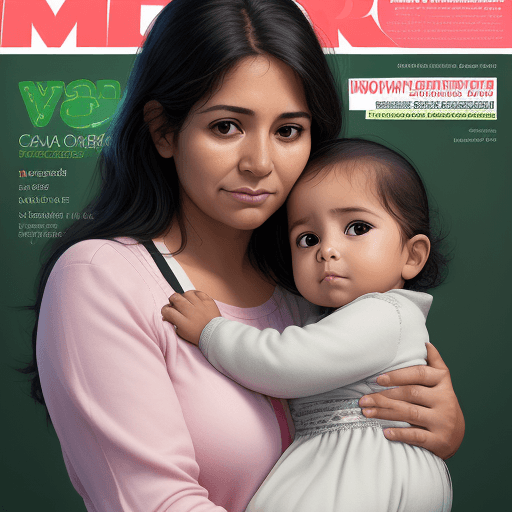 AI generated: Hyper realistic. Magazine cover photo of an educational assistant, woman in the foreground, 30 years...