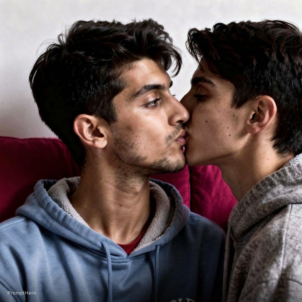 AI generated: kissing each other

