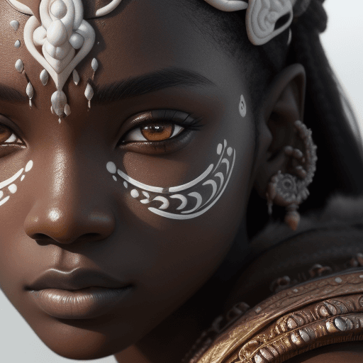 AI generated: Highly intricate beautiful breathtaking closeup professional photography, masterpiece artwork, black...