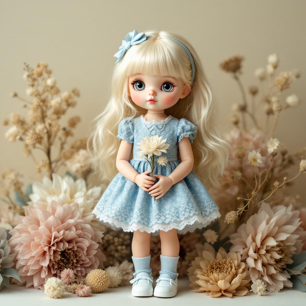 AI generated: Pale-skinned doll (age:1.1, ethnicity:1.2, detailed clothing:1.2, accessories:1.1, facial features:1...