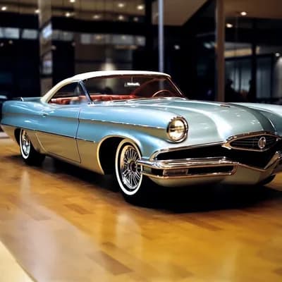 AI generated video: 180 degree pan of a concept car, asymmetrical wheels, asymmetrical sides, both sides match   