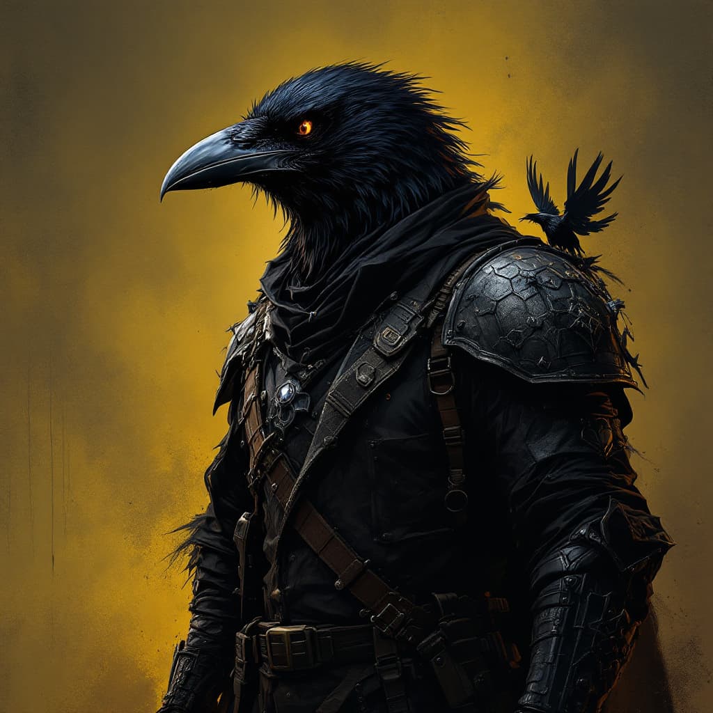 AI generated: Raven team leader