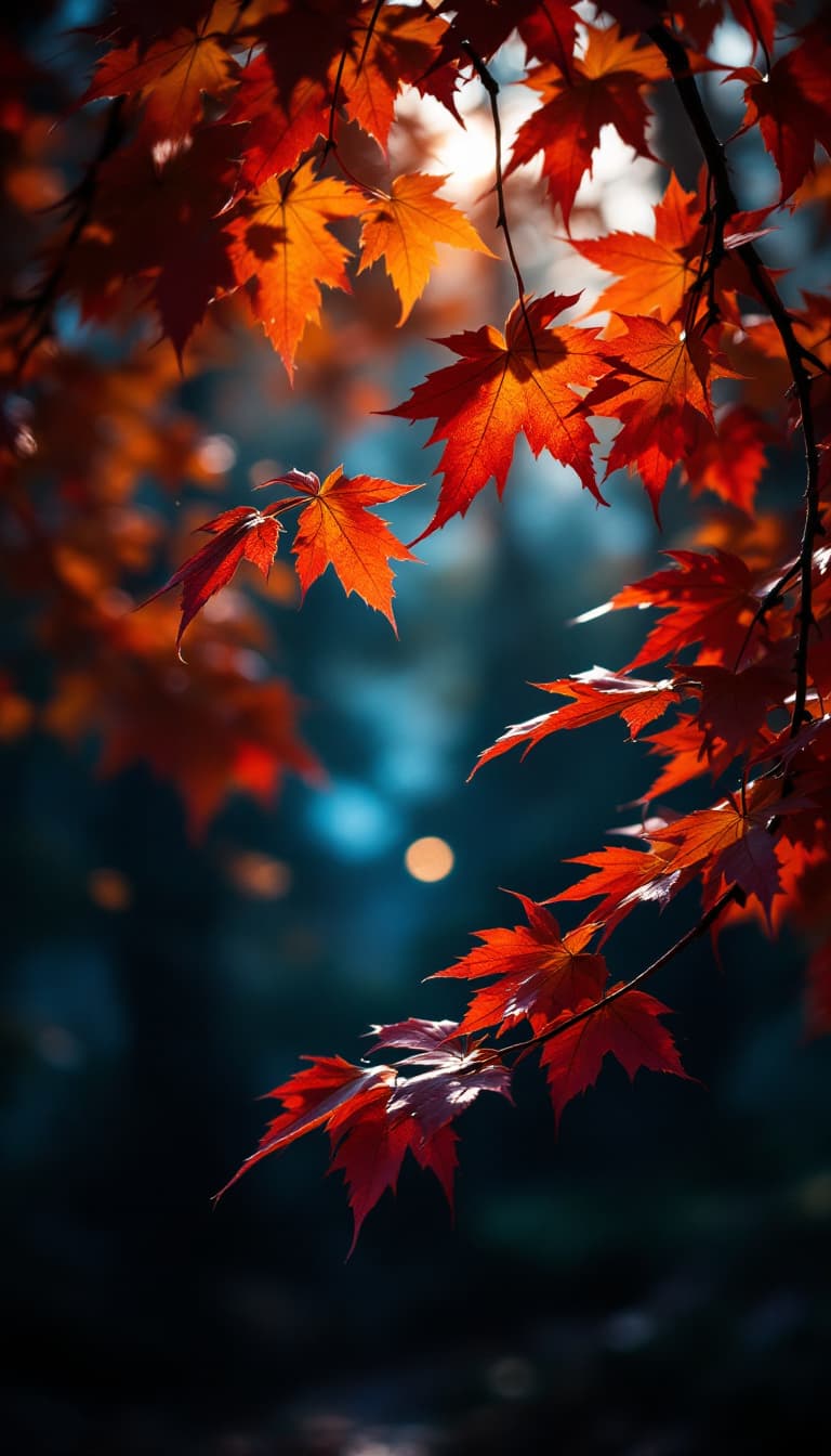 AI generated: beautiful leaves, dramatic lighting 
