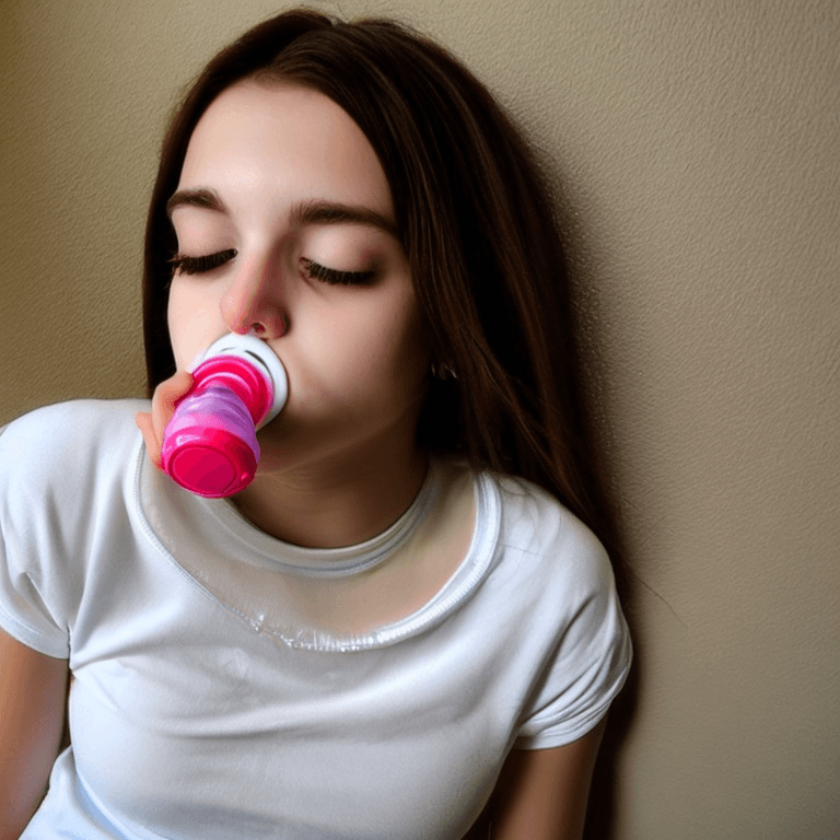 AI generated: beautiul 18 year old lating girl sucking on a pacifier. 