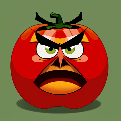 AI generated: Angry tomato

