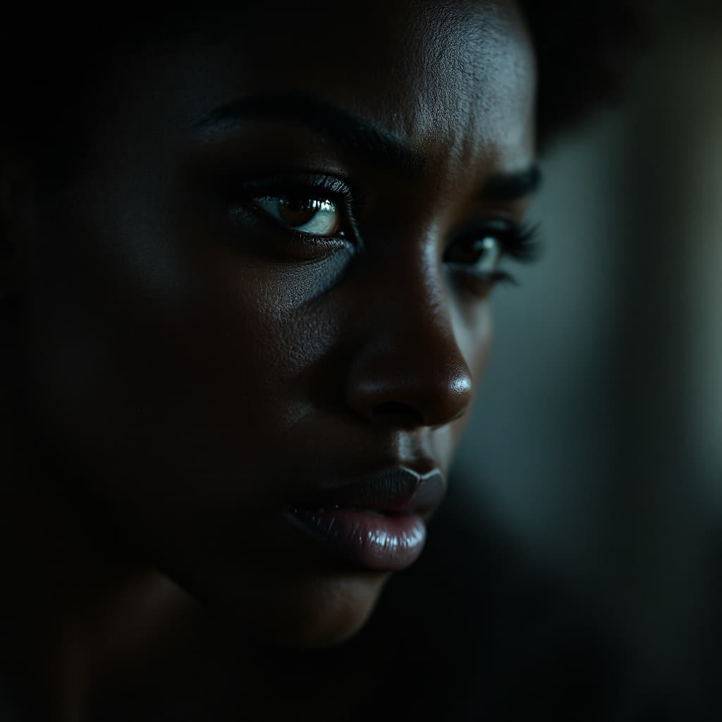 AI generated: High resolution photography, evoking the grittiness of classic cinema with an intimate, psychologica...