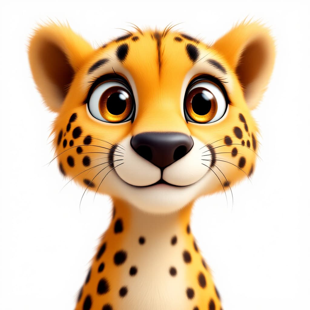 AI generated: reyalestic,3d, cartoon-style, snak , face, zoom in, expressive eyes and a playful demeanor, thick ou...
