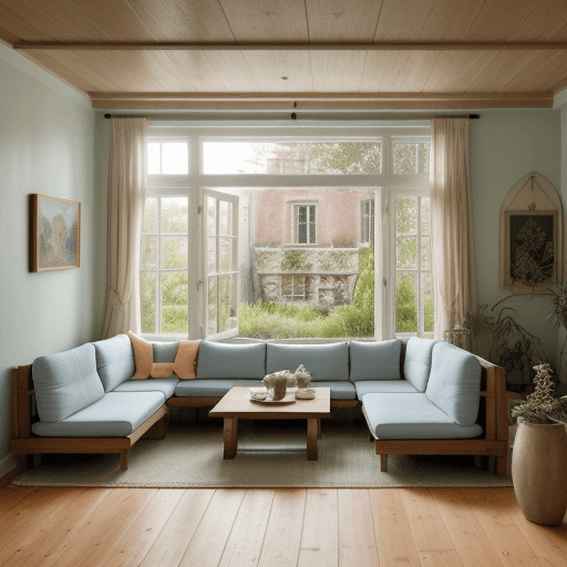 AI generated: ((EMMA WATSON)), High resolution photography interior design, dreamy sunken living room conversation...