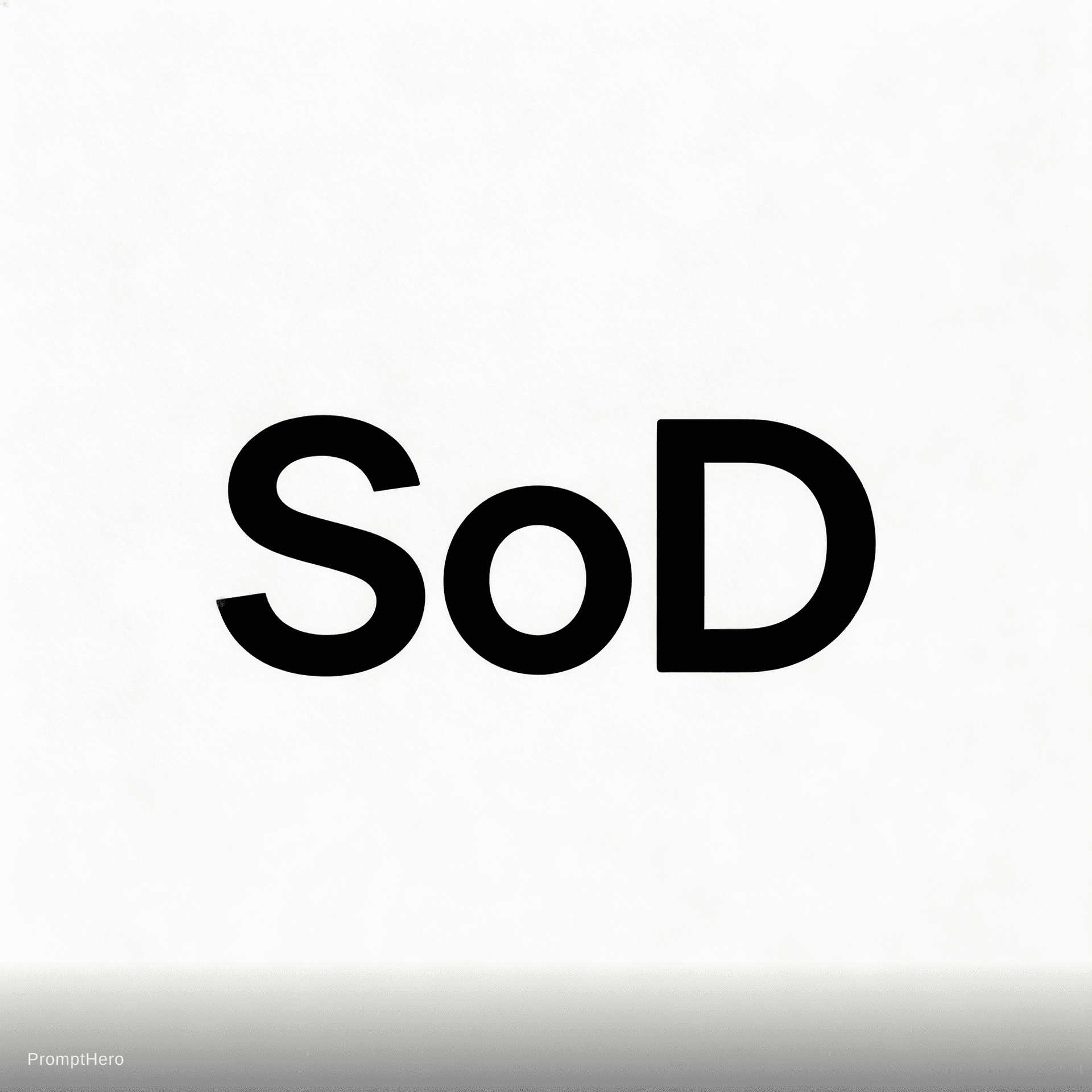 AI generated: crea un logo que diga SoD

