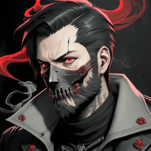 AI generated: boy,short beard, death, skullface, highly detailed portrait, by Dustin Nguyen, Akihiko Yoshida, Greg...