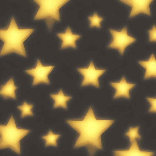 AI generated: golden stars light background