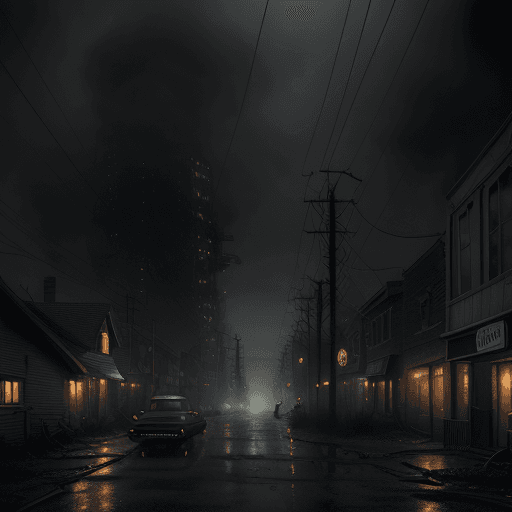 AI generated: NIKON D7000 hyper Realistic a screenshot of a 1980s people isolated city ,moody creepy , foggy ,old ...
