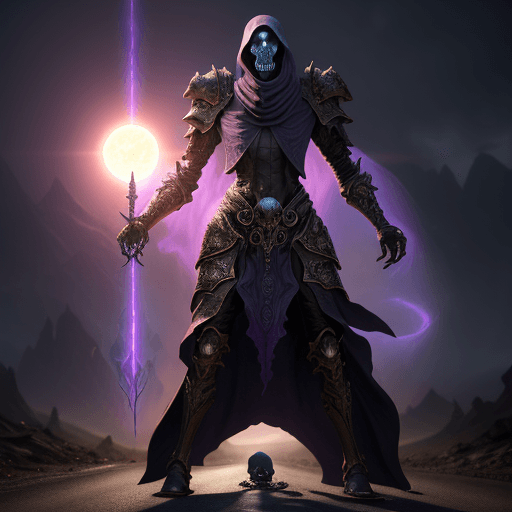 AI generated: a tall Illithid with magnificent armor; he looks epic with her arms open, 8k ultra hd, 4k render , g...