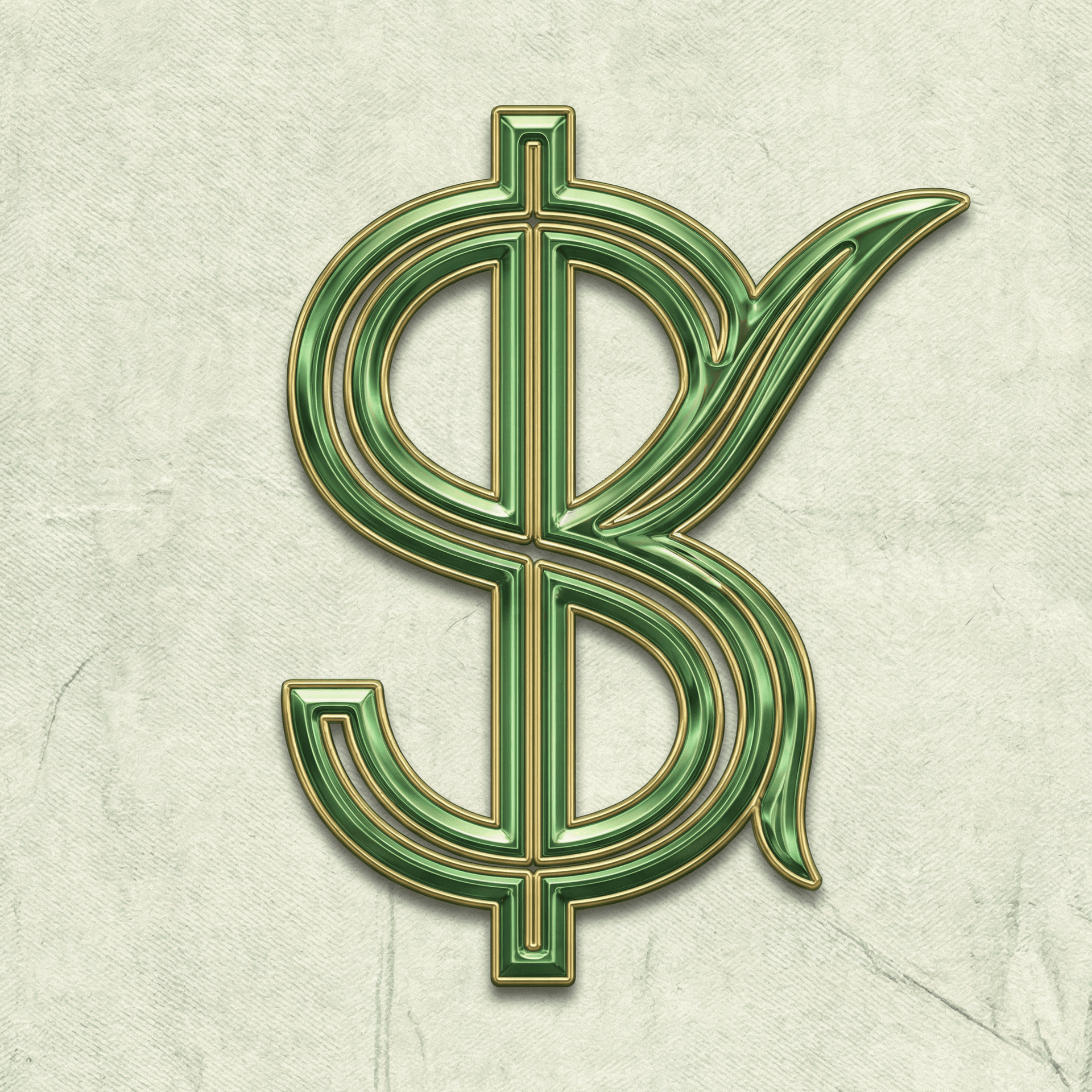 AI generated: make the letter "K" look like the dollar sign but also make it symmetrical 