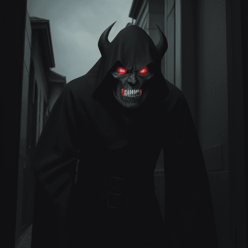 AI generated: evil lurking , 