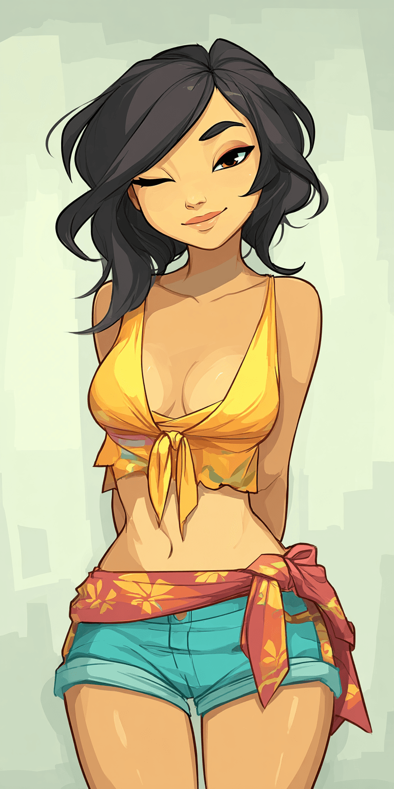 AI generated: Asian woman, mid 20s, shy --no freckles --chaos 75 --ar 1:2 --raw --sref 1983389908 --profile n19tbh...