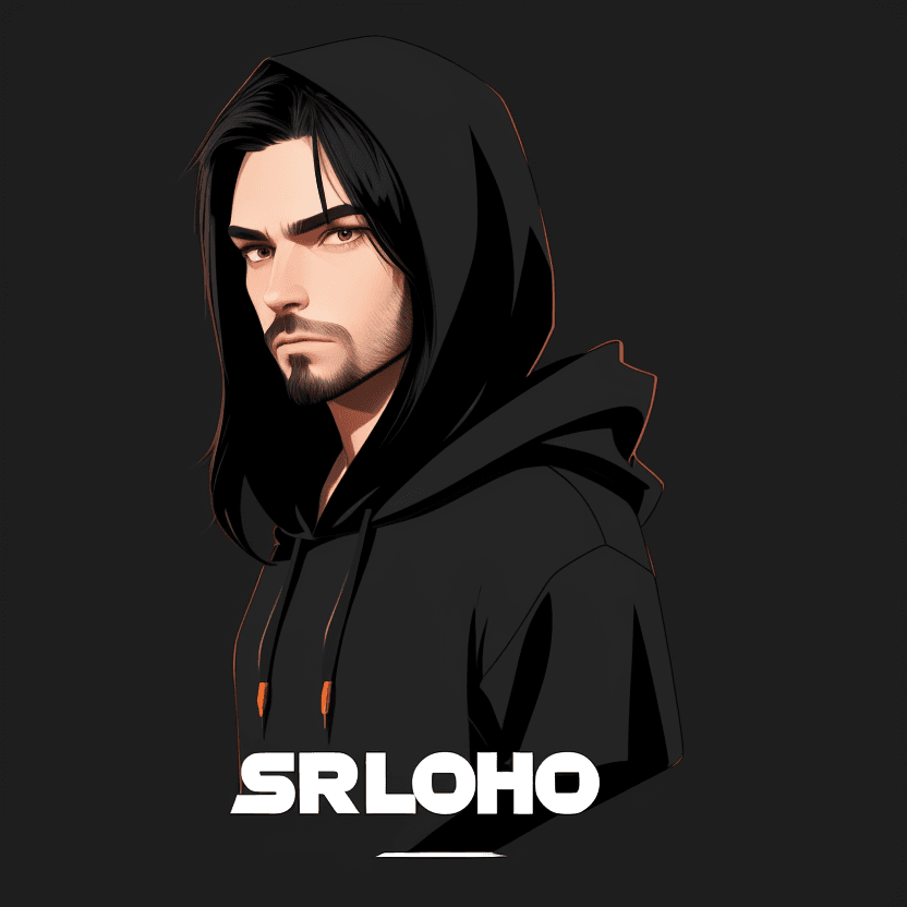 AI generated: Create 1 male character, solo, wearing Hoodie, small short beard, long straight black hair,  simple,...
