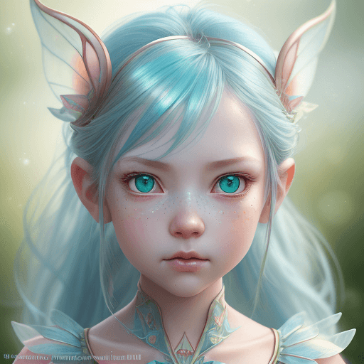 AI generated: ultra realistic photography, Vasya Lozhkin style, very cute fairy, detailed face facing the camera, ...