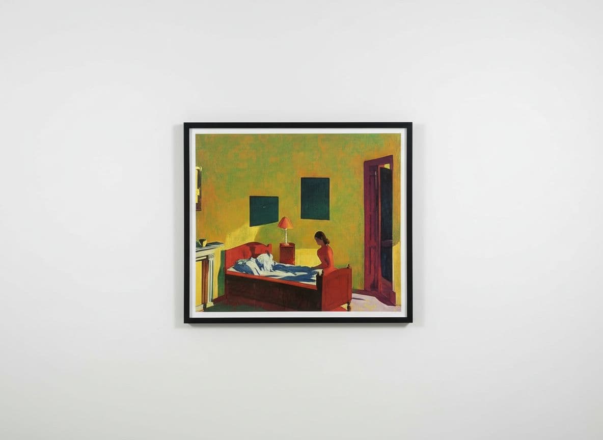 AI generated: put the painting only in white wall, art setting, sothebys quality studio photography