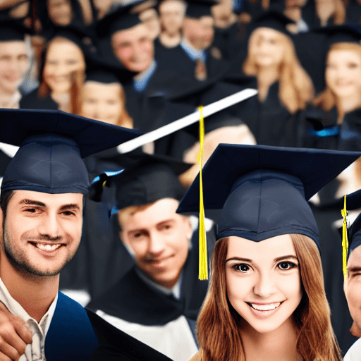 AI generated: hyper realistic, 8k, college graduation, group, 