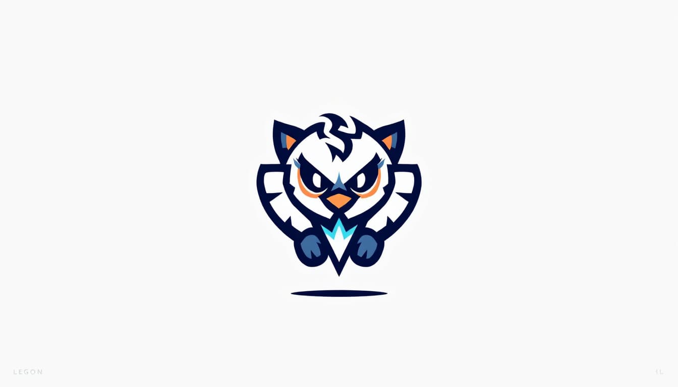 AI generated: A cartoon and modern logo design startup, featuring a stylized cartoon icon with sharp,The overall s...