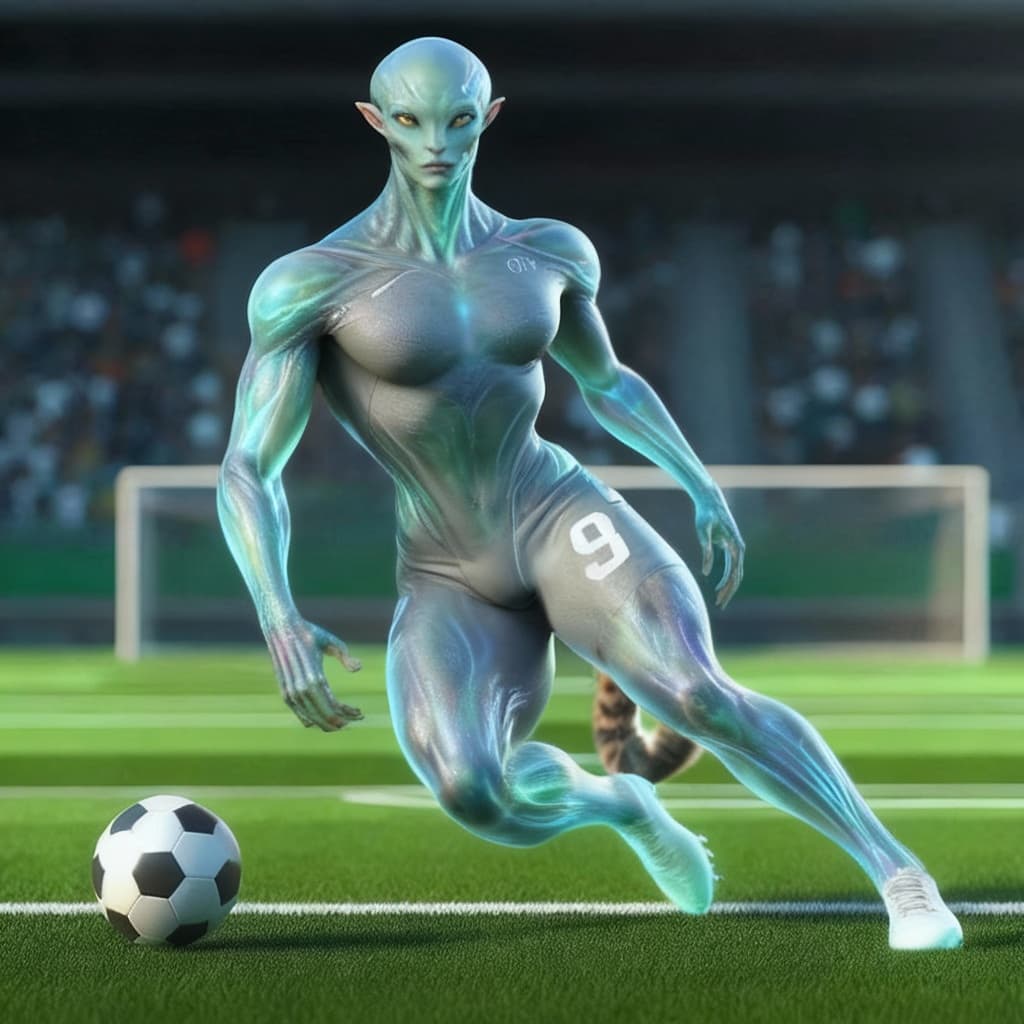 AI generated: Transform all anthropomorphic characters into elegant, anatomically refined hybrids blending animal,...