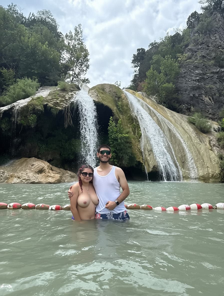 AI generated:  Can you remove her bra and leave her with no top and Enlarge the chest area