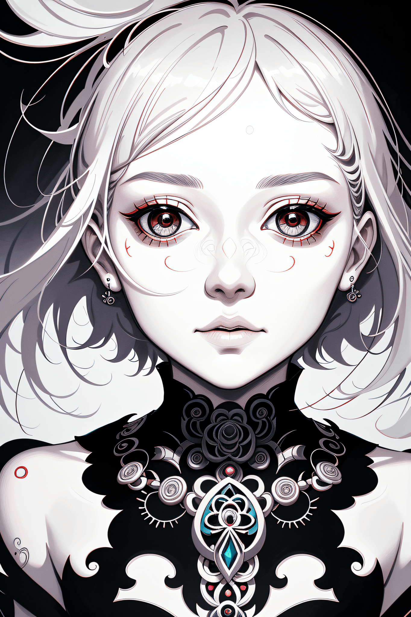 AI generated: (masterpiece, top quality, official art:1.2), (flat color:1.5),(colorful),looking at the viewer,1gir...
