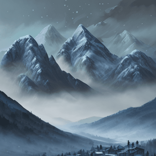 AI generated: the Witcher wallpaper, in the style of brushwork exploration, light blue and indigo, expressive figu...