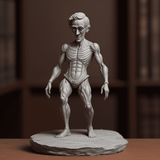 AI generated: create an figure of alberto durero that show his intellectual attitude