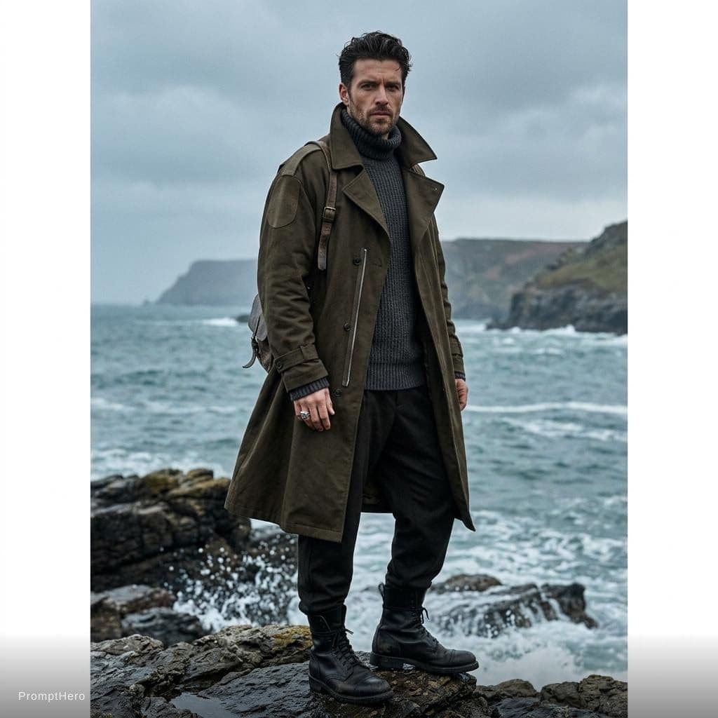 AI generated: fashion editorial photograph, man, shot on a Canon EOS 5D Mark IV --chaos 75 --ar 1:2 --profile rsy6...