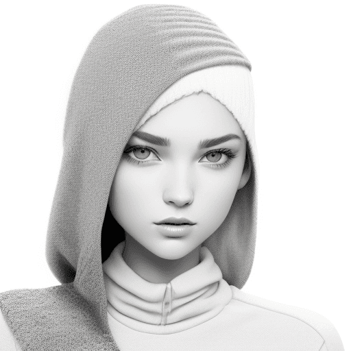 AI generated: on a white background generate coolgrey scale images that would attract the female audience.