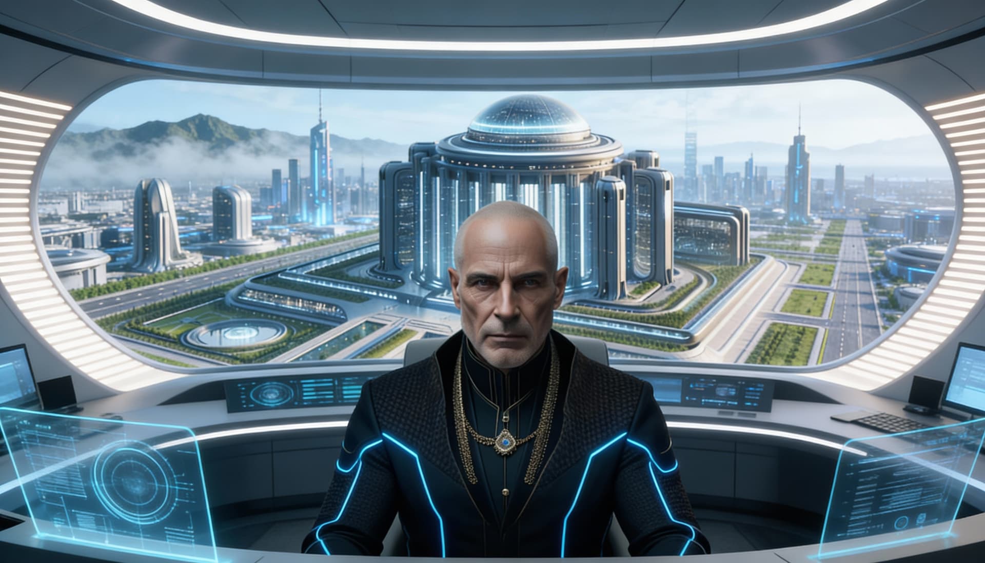 AI generated: Create a visual of the 

First Aqu’ottor Prime of the Galaxial Vora’di Universal Academia
Complete h...