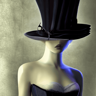 AI generated: Jolie sorciere habillée d'un corset et d'un chapeau pointu de sorciere en train de realiser une poti...