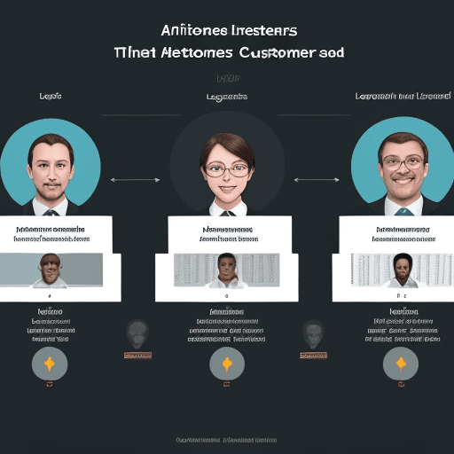 AI generated: High resolution image showing Three types of customers based on their AI adoption: leaders, follower...